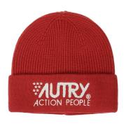 Sporty Unisex Beanie med Logo Print