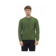 Grøn Merinould Crewneck Sweater
