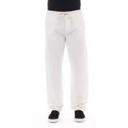 Moderne Hvid Bomuld Jeans Bukser