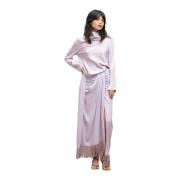 Ayumi silk blouse light purple
