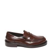 Brushed Leather Loafers