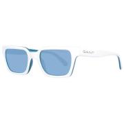 Hvide Rektangulære Solbriller til Mænd