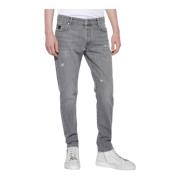 Slim-Fit Jeans med Rifter og H-Logo
