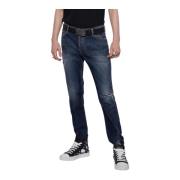 Slim-Fit Jeans med forreste Rifter