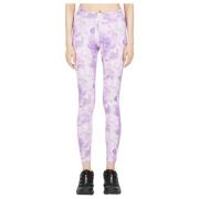 Bomuld Tie-Dye Leggings med Høj Talje