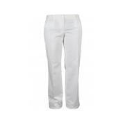 Hvide Bomuld Lige Bukser
