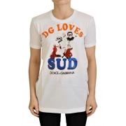 Hvid bomuld DG Loves SUD T-shirt