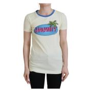 Gul Havanity Rund Hals Tee Bomuld T-shirt