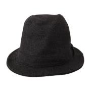 Grå Uld Fedora Trilby Hat