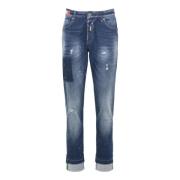 Ødelagte jeans i brugt-look Cavicchioli