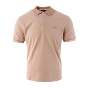 Stilfuld Pink Polo til Mænd - Tacting Piquit Design