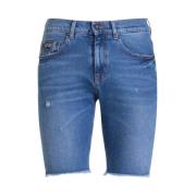 Denim Slim Fit Shorts til Mænd