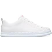 Hvide Læder Sporty Sneakers