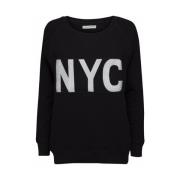 Quiltet Sweatshirt, NYC - Sort