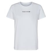 Hvid T-shirt med 'Femme Power' Print til Kvinder