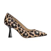 Leopard Print Pumps med spidse tæer