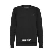 Statement Sweatshirt med Quiltede Detaljer