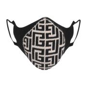 Bomuldsmaske med monogram