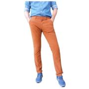 Slim Fit Velour Bomuld Chino Bukser