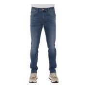 Slim Fit Lysblå Jeans til Mænd