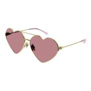 Stunning Gold/Red Sunglasses for Women