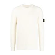 Cream Sweaters med Girocollo