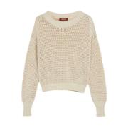 Perforeret Crew Neck Sweater