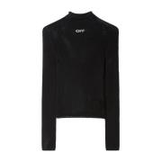 Sort Logo-Print Turtleneck