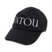 Sort Logo-Broderet Baseball Cap