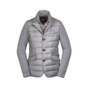 Elegant Tre-Knaps Blazer med Cashmere Blend Strik