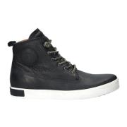 Mørk Indigo Læder Hi-Top Sneaker