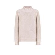 Merino Wool Slim Fit Sweater med Mock Neck