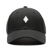 Cross Baseball Cap Sort Hvid