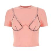 Pink Stretch Jersey T-Shirt