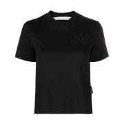 Sorte T-shirts og Polos med Broderet Logo