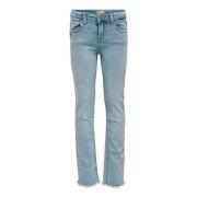 Stilfulde Blå Jeans med Slidt Design