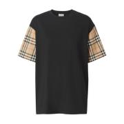 Vintage Check-ærme T-shirt