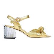 Guld Læder Sandaler - Keira Kollektion