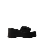 Sort Scuba Wave Sandaler - Elastisk Materiale