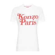 Hvide T-shirts og Polos med KENZO Paris Print