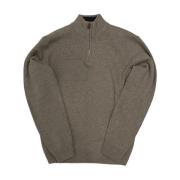 Zippertrøje i uld - Beige MARCOTREVISE-LLG21