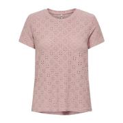 Pink kortærmet T-shirt