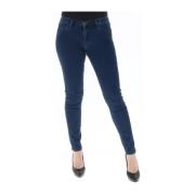 Blå Jeans til Kvinder med Lynlås og Knappelukning