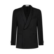 Sort Virgin Wool Milano Tuxedo Jakke