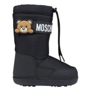 Sorte Sne Støvler med Teddy Bear Logo