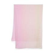 Pink Tørklæde med Gradient Effekt