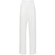 Hvide Plisserede Bukser