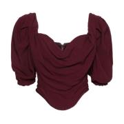 Bordeaux Corsage Top