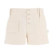 Multi Pocket High Waist Shorts