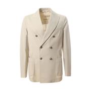 Beige Bomuld Blazer